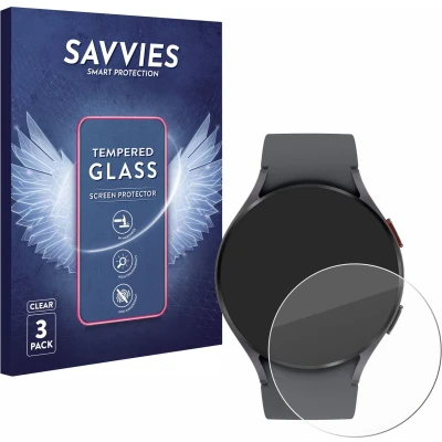 Afbeelding van Savvies Glas Screenprotector voor Samsung Galaxy Watch 5 (44mm) Gehard Beschermglas 9H (3 Stuks)