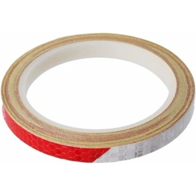 Afbeelding van Reflecterende tape ROOD WIT 8 meter 8mm
