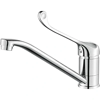 Afbeelding van Ibergrif Bari, Gerontological Faucet Kitchen, Faucets for Sink MonoMando, Chrome