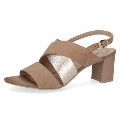 Afbeelding van Caprice Sandalen, Dames, Maat: 40.5, Bark comb Leer