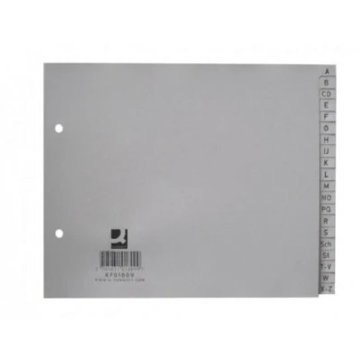 Afbeelding van Q CONNECT tabbladen set A Z 1/2 uit pp A4 grijs