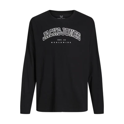 Afbeelding van Jack &amp; Jones Junior LOGO Longsleeve voor kinderen, Maat: 152, Black
