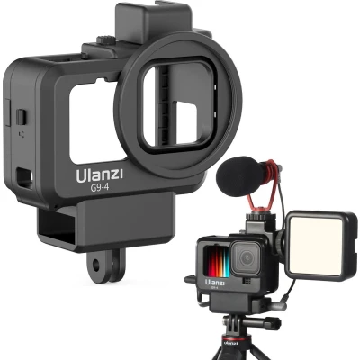 Afbeelding van Ulanzi vlog cage kunststof G9 4 Geschikt voor GoPro Hero 9 / 10 11 12 Zwart