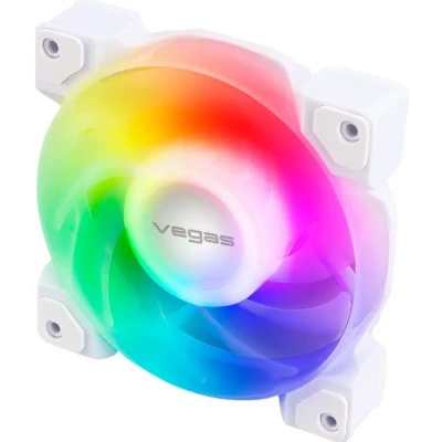Afbeelding van Akasa VEGAS A12 Computer behuizing, Processor Ventilator 12 cm Wit 1 stuk(s)