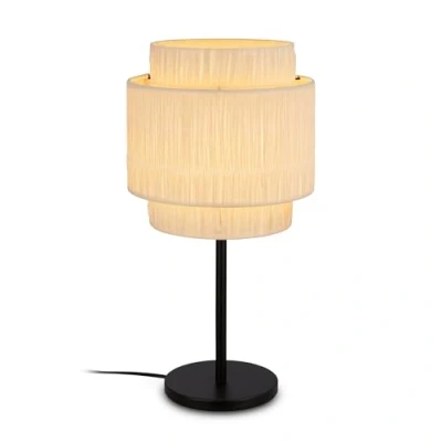 Afbeelding van Briloner Papper tafellamp, natuurlijke kleur, raffia, hoogte 50 cm