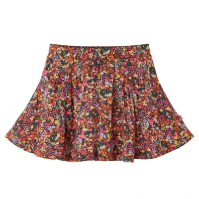 Afbeelding van Kinderrokje met bloemenprint 116 meerkleurig