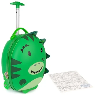 Afbeelding van Boppi jongens 3D trolley kinderkoffer dinosaurus