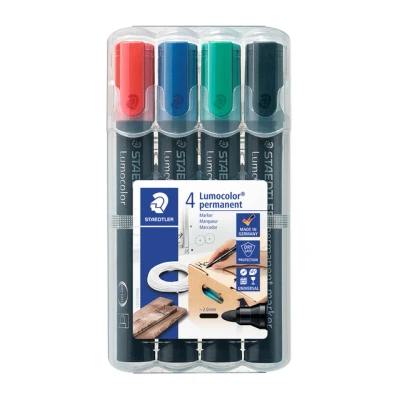 Afbeelding van Viltstift Staedtler 352 rond assorti 2mm set à 4 stuks