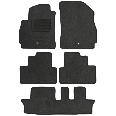 Afbeelding van TEXER Textiel vloermatten geschikt voor Chevrolet Orlando 2010 2018 7 zits antraciet