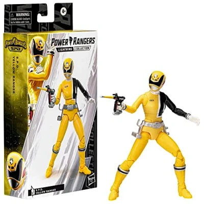 Afbeelding van Power Rangers Lightning Collection S.P.D. Yellow Ranger 15,5 cm premium verzamelbare actiefiguur met accessoires, kinderen vanaf 4 jaar