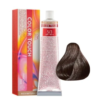 Afbeelding van Wella Color Touch 60ml 5/3 Lichtbruin Goud