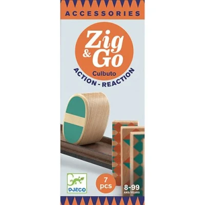Afbeelding van Djeco kettingreactiespel zig &amp; go culbuto 7st