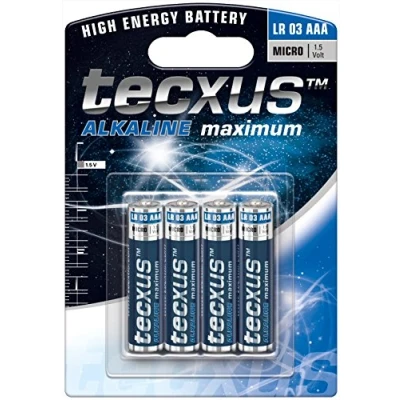 Afbeelding van Tecxus AAA/LR03 Alkaline Batterijen Langdurige Levensduur