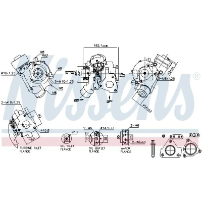 Afbeelding van Turbocharger NISSENS 93636