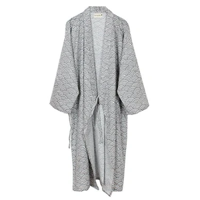 Afbeelding van Heren yukata gewaden Kimono gewaad Khan gestoomde kleding pyjama [grijze maat L]