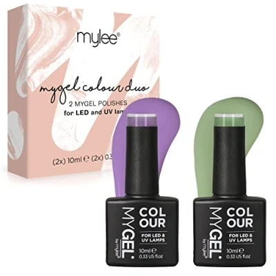 Afbeelding van Mylee Gel Nagellak Set 2x10ml [Sage Advice] UV/LED Gellak Nail Art Manicure Pedicure, Professioneel &amp; Thuisgebruik Langdurig en gemakkelijk aan te brengen