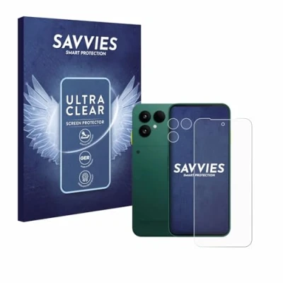 Afbeelding van Savvies Screenprotector voor Fairphone 6 (Voor+Camera) Folie Beschermfolie transparant (18 Stuks)