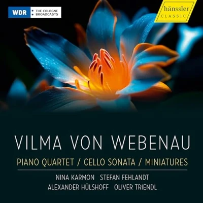 Afbeelding van Nina Karmon, Stefan Fehlandt, Alexander Hülshoff, Oliver Triendl Von Webenau: Piano Quartet Cello Sonata Miniatures (CD)