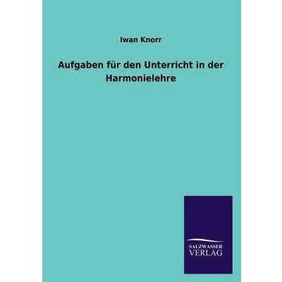 Afbeelding van Aufgaben für den Unterricht in der Harmonielehre