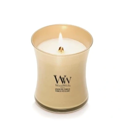 Afbeelding van WoodWick Geurkaars met knetterende lont Sprankelende Pomelo Medium Zandloper Kaars Lange Brandende Kaarsen: Tot 60 uur Perfect cadeau voor vrouwen