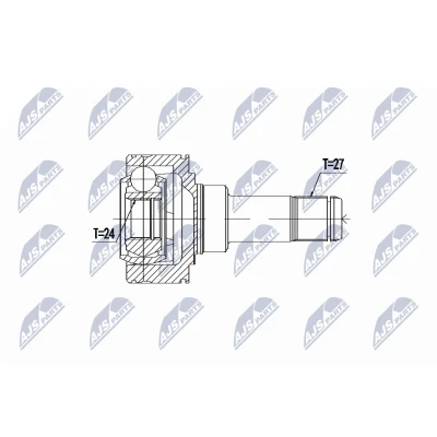 Afbeelding van Homokineet reparatie set, aandrijfas NTY NPW BM 057