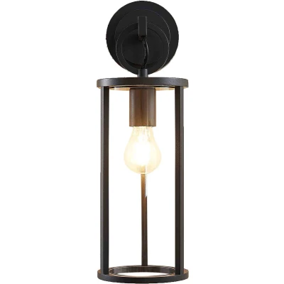 Afbeelding van Lucande Wandlamp buiten 1licht Gegoten aluminium, glas H: 45 cm E27 grafiet