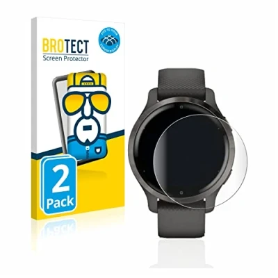Afbeelding van BROTECT Full Cover Screen Protector voor Garmin Venu 2S (2 Stuks) Schermbeschermer, 3D Curved