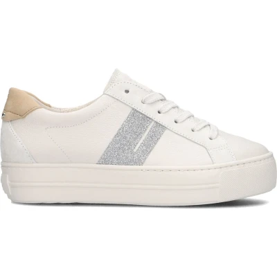Afbeelding van Paul Green 5330 Sneakers Leer Dames Beige Maat 40,5