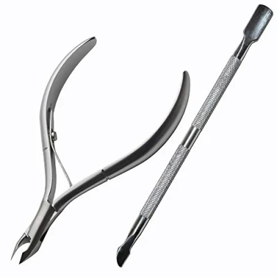 Afbeelding van Longivia® Nagelriem Knipper Professionele van Roestvrij Staal Cuticle Set with Remover and Nipper Nagelriemtang voor Manicure en Pedicure Nagelriemsnijder Nagelriemschaar