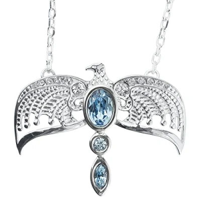 Afbeelding van The Carat Shop Harry Potter Zilveren Rowena Ravenklauw Diadeem Ketting met Kristallen