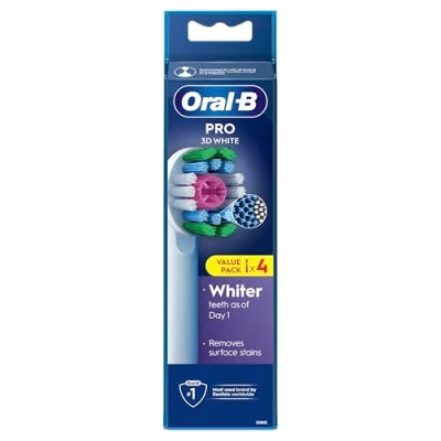 Afbeelding van Oral B Opzetborstels Pro 3D White 4 stuks