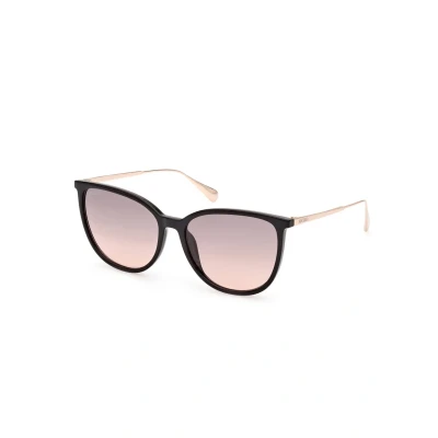 Afbeelding van MAX&amp;Co. IN Iniettato Zonnebril, Dames, Maat: One Size, Nero grigio fumo sfumato