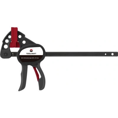 Afbeelding van TOOLCRAFT 1574784 Mini éénhandsklem 100 x 35 mm 250 Nm Spanbreedte (max.):100 Afmeting, lengte: 191 Afm. werkbere