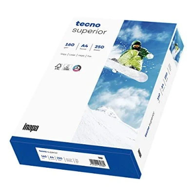 Afbeelding van inapa Printer/kopieerpapier Tecno Superior: 160 g/m², A4, 250 vel, wit