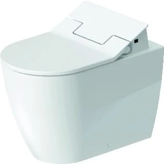 Afbeelding van Duravit ME by Starck wandcloset diepspoel met Hygieneglaze v. SensoWash closetzitting 37x57cm verdekte bevestiging wit Tijdloze uitstraling