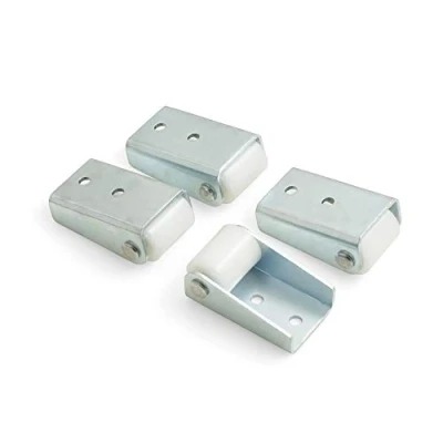 Afbeelding van Design61 4 x bokwielen meubelwielen met hard loopvlak Ø 16x B 20 mm