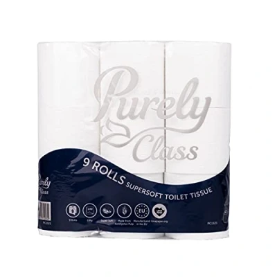 Afbeelding van Blake &amp; White PC1121 puur klasse toiletrol 3 laags supersoft gewatteerd pak van 9