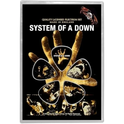 Afbeelding van System Of A Down Hand Plectrum Set van 5 Multicolours