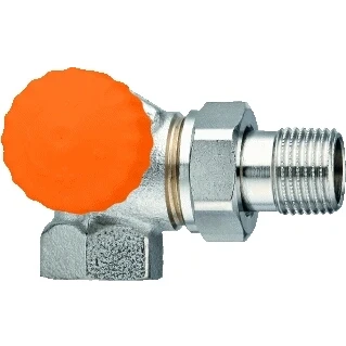 Afbeelding van Heimeier E clipse thermostaatkraan 1/2&quot; dubbelhaaks links. Artikelnr: 3933 02.000