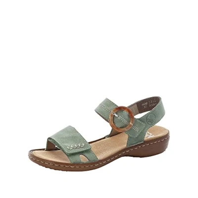 Afbeelding van Rieker 608z3 Sandalen voor dames, groen 52, 42 EU