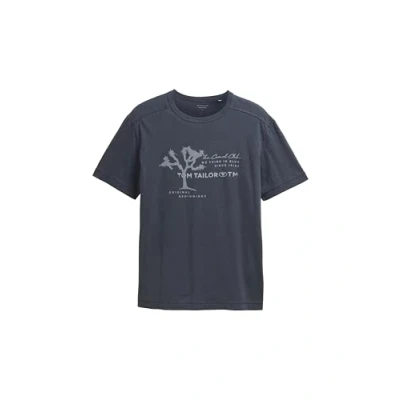 Afbeelding van TOM Tailor Tshirt print, Heren, Maat: Medium, Grau