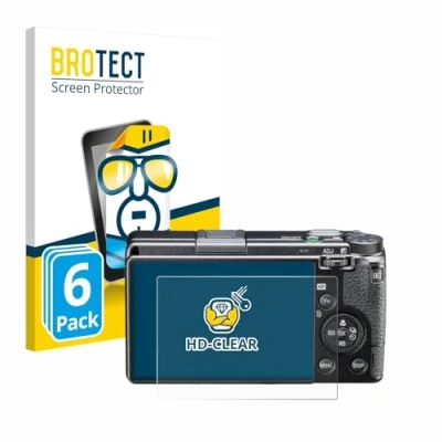 Afbeelding van BROTECT Screenprotector voor Ricoh GR IIIx HDF Folie Beschermfolie transparant (6 Stuks)