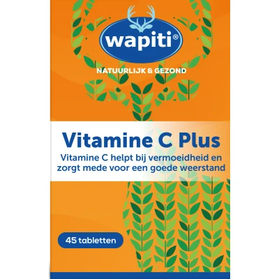 Afbeelding van Wapiti Vitamine C Plus 1000 Mg, 45 tabletten
