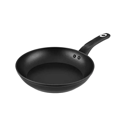 Afbeelding van Venga! 24 cm koekenpan, antiaanbaklaag, vaatwasmachinebestendig, turbo inductiebodem, soft touch ergonomisch handvat, zwart/zilver, VG PAN 3001