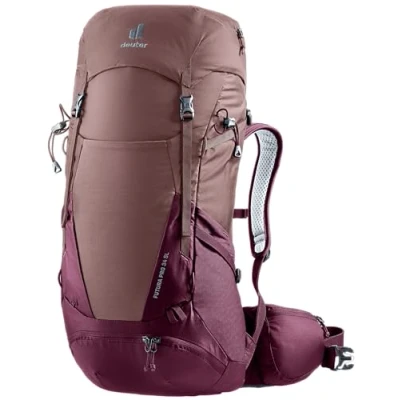 Afbeelding van deuter Futura Pro 34 SL Wandelrugzak voor dames, Ashrose cassis, L, Minimalistisch