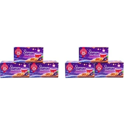Afbeelding van Teekanne Sterrenverlichting, vruchtenthee met een fijne pruimen en kaneelsmaak, 12 stuks (12 x 20 theezakjes, 50 g)