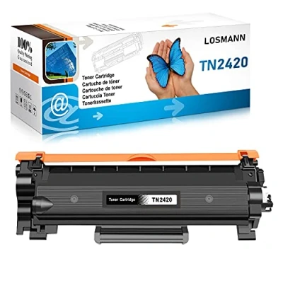 Afbeelding van LOSMANN 1 x toner compatibel met chip voor Brother TN 2420 2410 TN2420 DCP L2510 L2510D L2530 L2530DW L2537 L2537DW L2550 L2550DN HL L2310 L2310D L2350