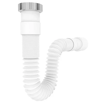 Afbeelding van Variosan flexibele afvoerslang 14931, 1 1/2 inch x 40/50 mm, sifon/geurvanger voor wastafels, uittrekbaar van 320 880 mm