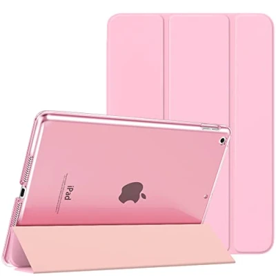 Afbeelding van MoKo Case for iPad 10.2 9th Generation 2021/ 8th 2020/ 7th 2019, Slim Stand Hard Back Shell Smart Cover inch, Auto Wake/Sleep, Flowers Pink