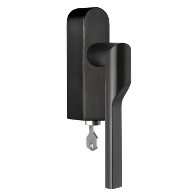 Afbeelding van Formani Rivio by Gensler GL101 DKLOCK O draaikiepgarnituur afsluitbaar linksdraaiend PVD mat zwart